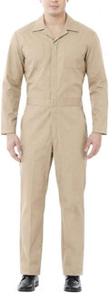 Coverall for Men Long Sleeve, Mechanic Jumpsuit Work Coverall Zip-front