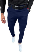 Dress Pants for Men Business Casual Slacks Stretch Slim Fit Suit Pants