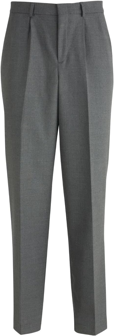 MENS PLEATED FRONT POLY/WOOL PANT