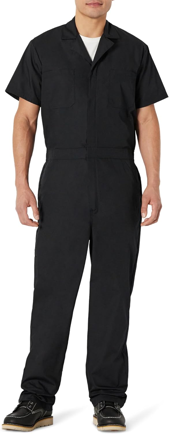 Men's Relaxed Fit Short Sleeve Workwear Coveralls