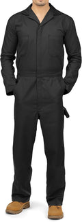 Men’s Twill Coverall Relaxed Fit Long Sleeve Utility Work Wear