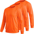 Hi Vis Safety Shirts High Visibility Long Sleeve T Shirt Construction Work T-Shirts for Men Women, Meets ANSI/ISEA