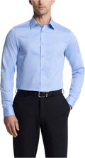 Men's Dress Shirts Slim Fit Non Iron Solid