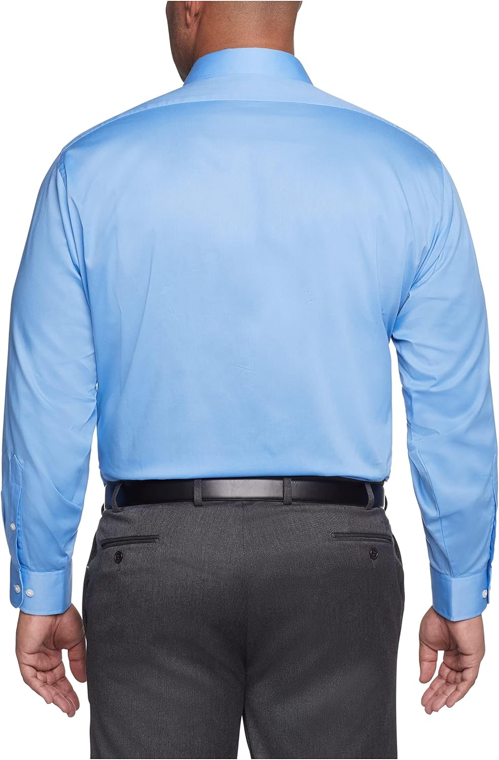 Mens Tall Fit Dress Shirt Flex Collar Stretch Solid (Big and Tall)