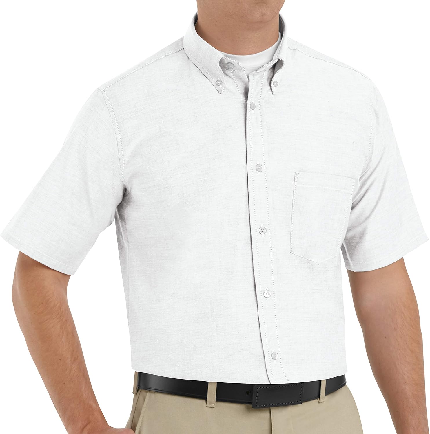 Mens Executive Oxford Dress Shirt, Short Sleeve