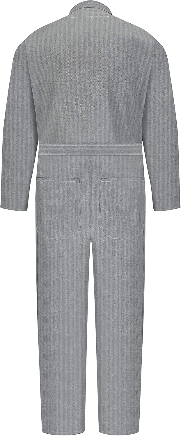 Men's Button-Front Cotton Coverall