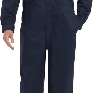 Mens Cotton Blend Long Sleeve Coverall Multi Pockets Zip Overall Mechanic Work Jumpsuit with Hood