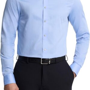 Men's Dress Shirts Slim Fit Non Iron Solid